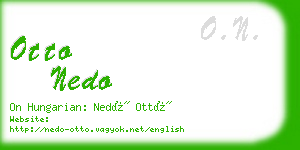 otto nedo business card